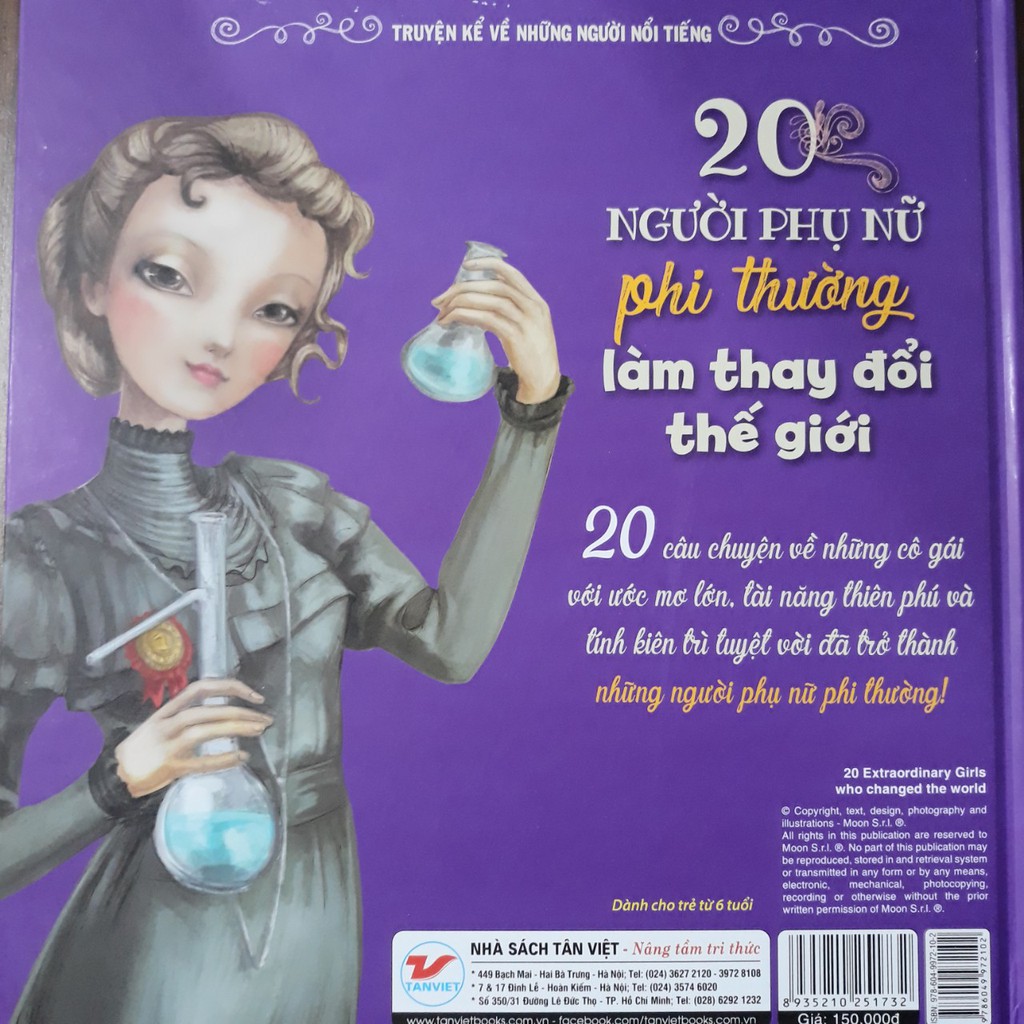 Sách - Truyện Kể Về Những Người Nổi Tiếng - 20 Người Phụ Nữ Phi Thường Làm Thay Đổi Thế Giới