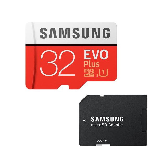 k89 Thẻ nhớ MicroSDHC Samsung Evo Plus 32GB UHS-I U1 95MB/s (Đỏ) + Tặng Adapter Samsung 1