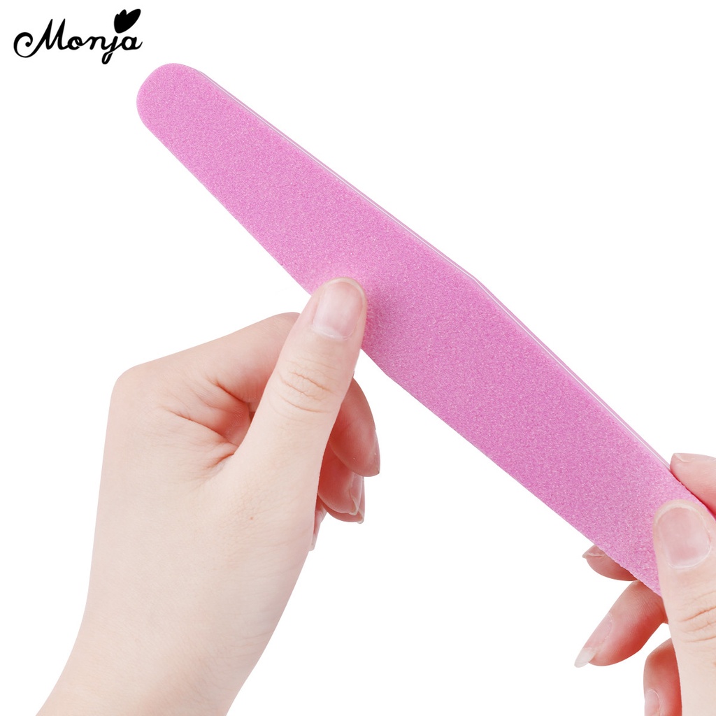 Bộ 5 / 10 / 100 / 180 miếng xốp nhám Monja dùng đánh bóng móng tay tiện lợi