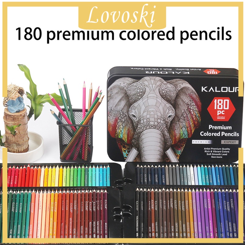 Hộp 180 Bút Chì Màu Vẽ Phác Thảo Lovoski