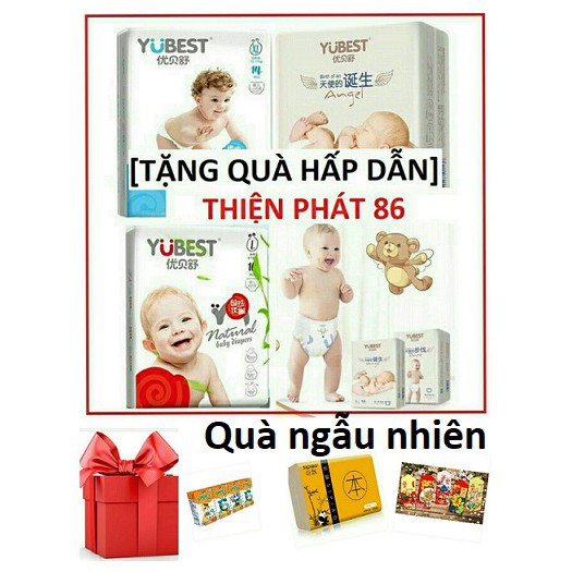 Bỉm Yubest Natural/ Angel/ Gold dán/ quần nội địa S132/M108/L96/XL84/XXL72/S90