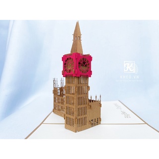 Thiệp 3d tháp big ben