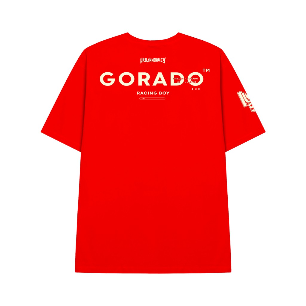 Áo Thun URBAN MONKEY GORADO RACING BOY Đỏ Thun Cotton Thoáng Mát