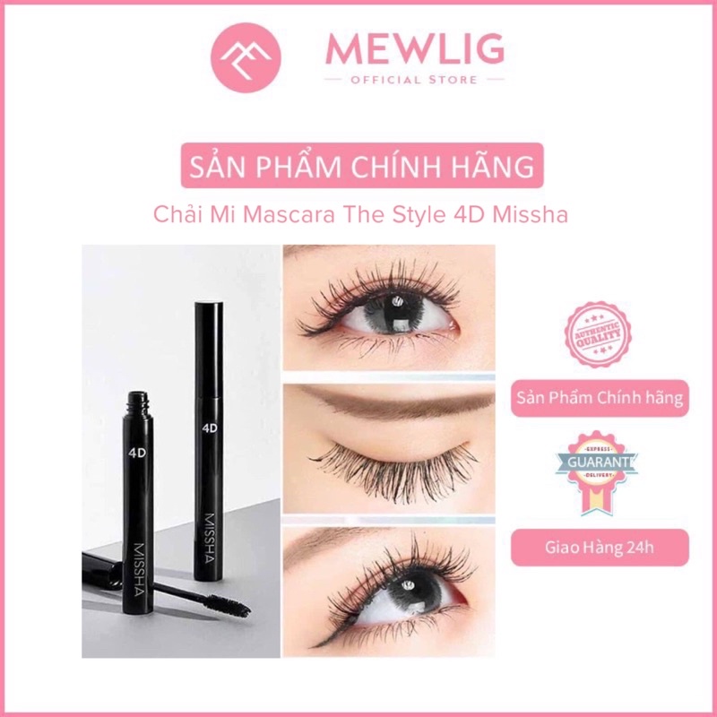 Chải Mi Mascara The Style 4D Missha -Không lem không trôi không bết