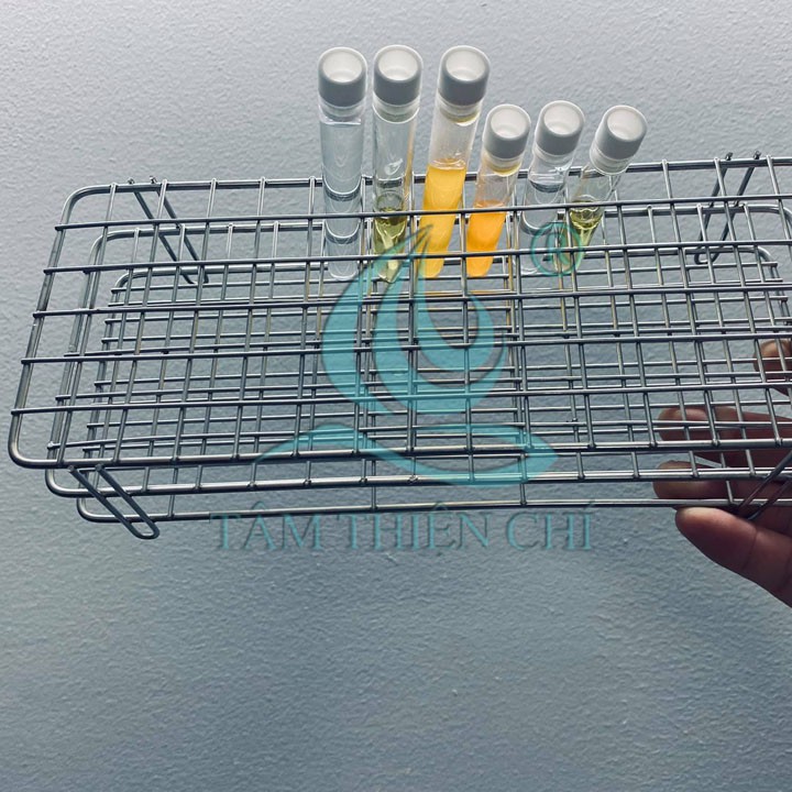 Giá inox đựng ống nghiệm 5ml, 7ml loại 90 chỗ