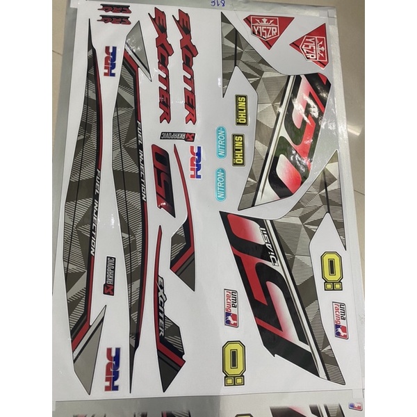 ( Quí khách vui lòng mang ra tiệm cho thợ dán ) Tem Ex 150 chất liệu Candy cao cấp