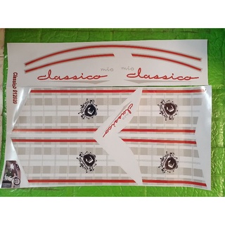 Bộ tem mio Classico màu trắng bạc