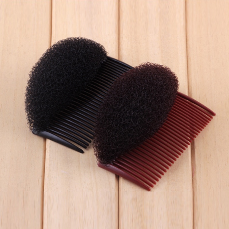 Kẹp Tóc Phồng Vô Hình Màu Đen/Nâu Tự Nhiên Tạo Kiểu Tóc Đẹp Cho Nữ