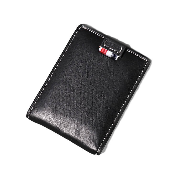 Ví mini kẹp tiền bỏ túi, ví nam nhỏ gọn, Money clip wallet D10 GENCE