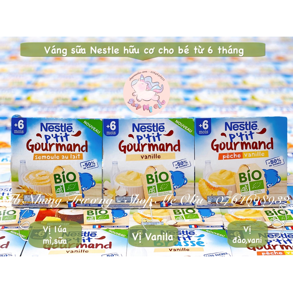 Váng sữa hữu cơ Nestle cho bé từ 6 tháng