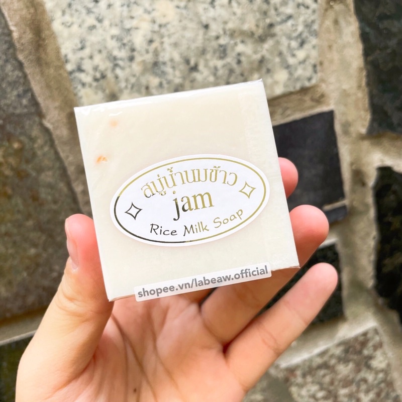 Xà phòng cám gạo JAM Milk Rice Soap 65G dưỡng trắng, giảm mụn thâm