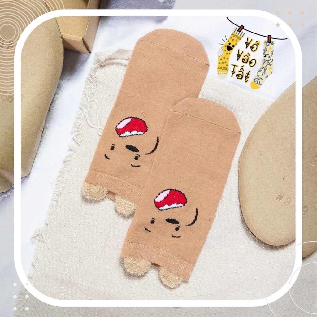 TẤT VỚ CỔ NGẮN 3 CHÚ GẤU CÓ TAI