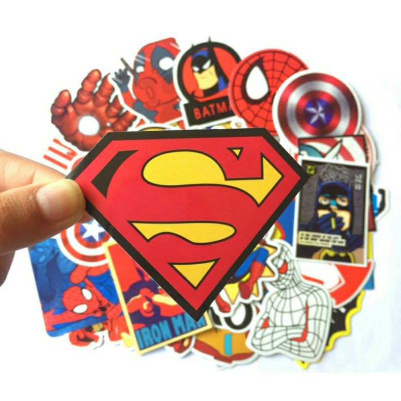 Combo 3 sticker Advenger siêu ngầu với đủ siêu anh hùng