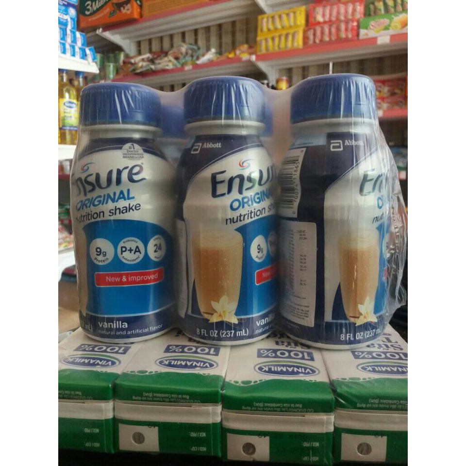 Combo 6 chai sữa nước Ensure  237ml (date 2020)