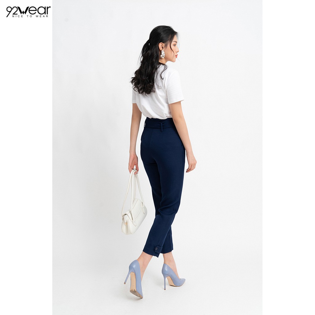 Quần baggy nữ công sở 92WEAR 3 MÀU, đủ size, đai rời 92WEAR QGW0732 | BigBuy360 - bigbuy360.vn