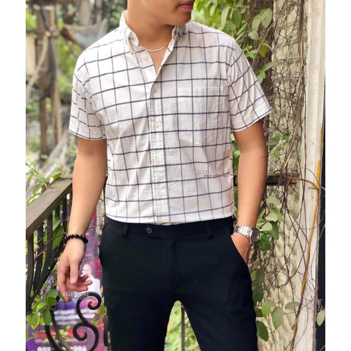 Áo sơ mi nam cộc tay uniqlo chính hãng