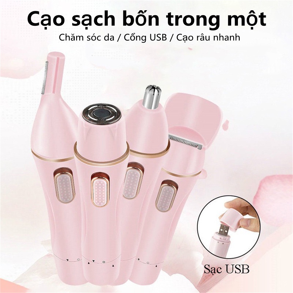 Máy cạo lông toàn thân đa năng, máy cạo lông mày,Cổng USB sạc， Tuổi thọ pin dài, tiếng ồn thấp, có thể giặt được