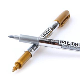 Bút đánh dấu màu kim loại vàng và bạc 1.5mm tiện dụng