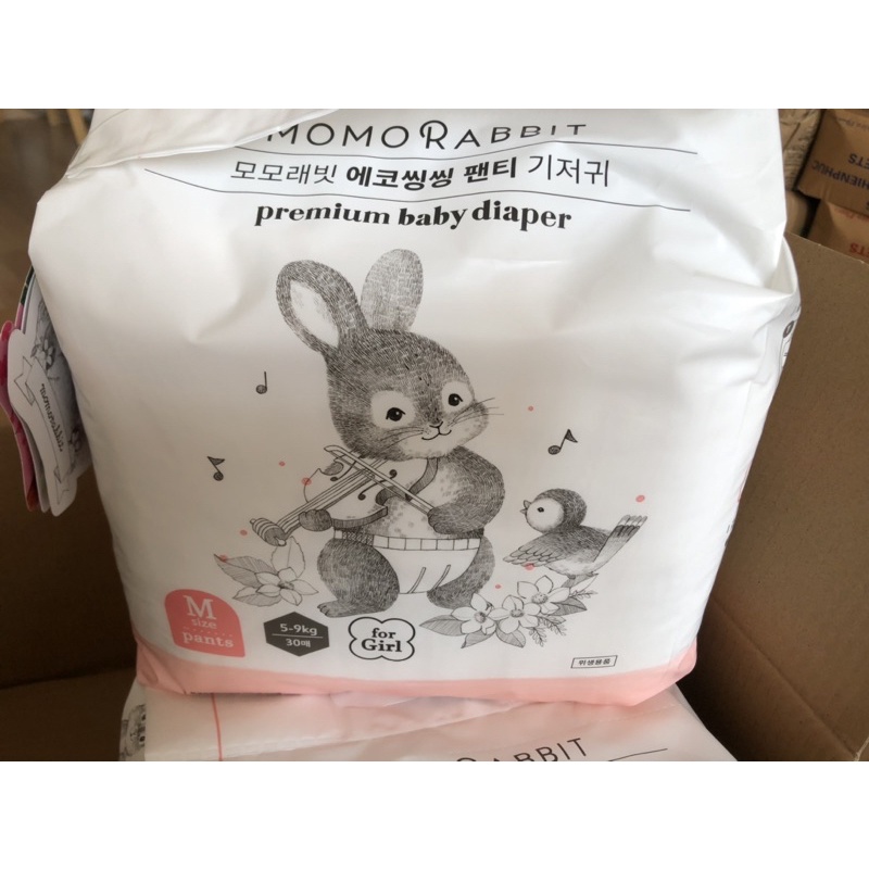 Bỉm momo rabbit nội địa Hàn Quốc tã dán/quần đủ size S36/M32/L30/xl28/L28/xl22/xxl18