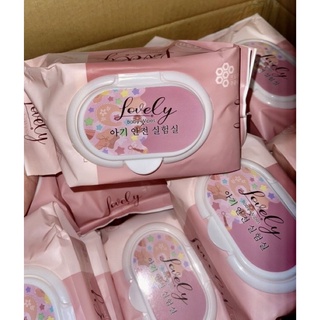 Khăn ướt Lovely không mùi 800gr combo 5 bịch