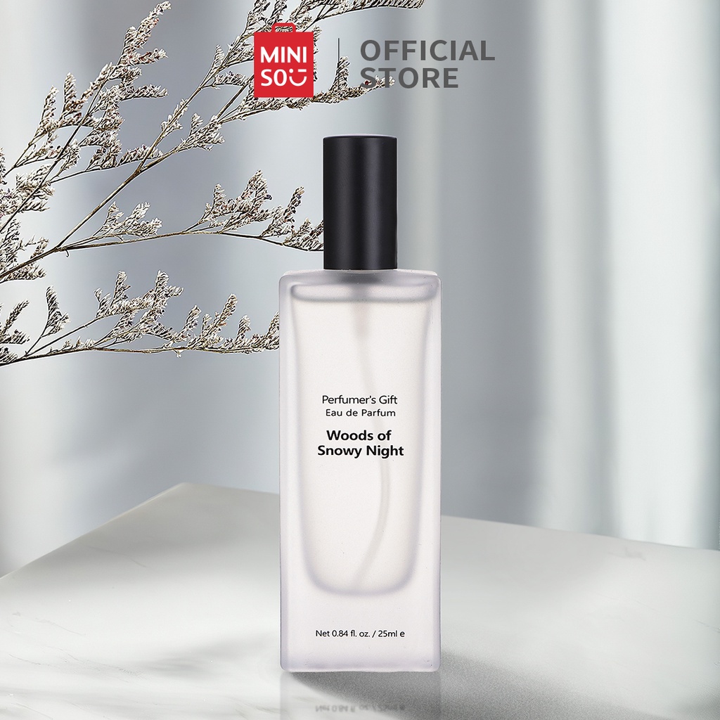 Nước Hoa nữ toàn thân cao cấp body mist Woods of Snowy Night Miniso chính hãng hương mát mẻ tươi mới lưu hương lâu 25ml