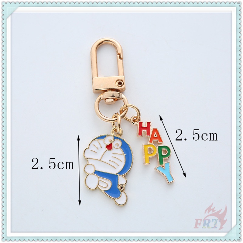 Móc khóa thích hợp cho vỏ bảo vệ hộp sạc tai nghe Airpods hình doraemon 4 kiểu thời trang