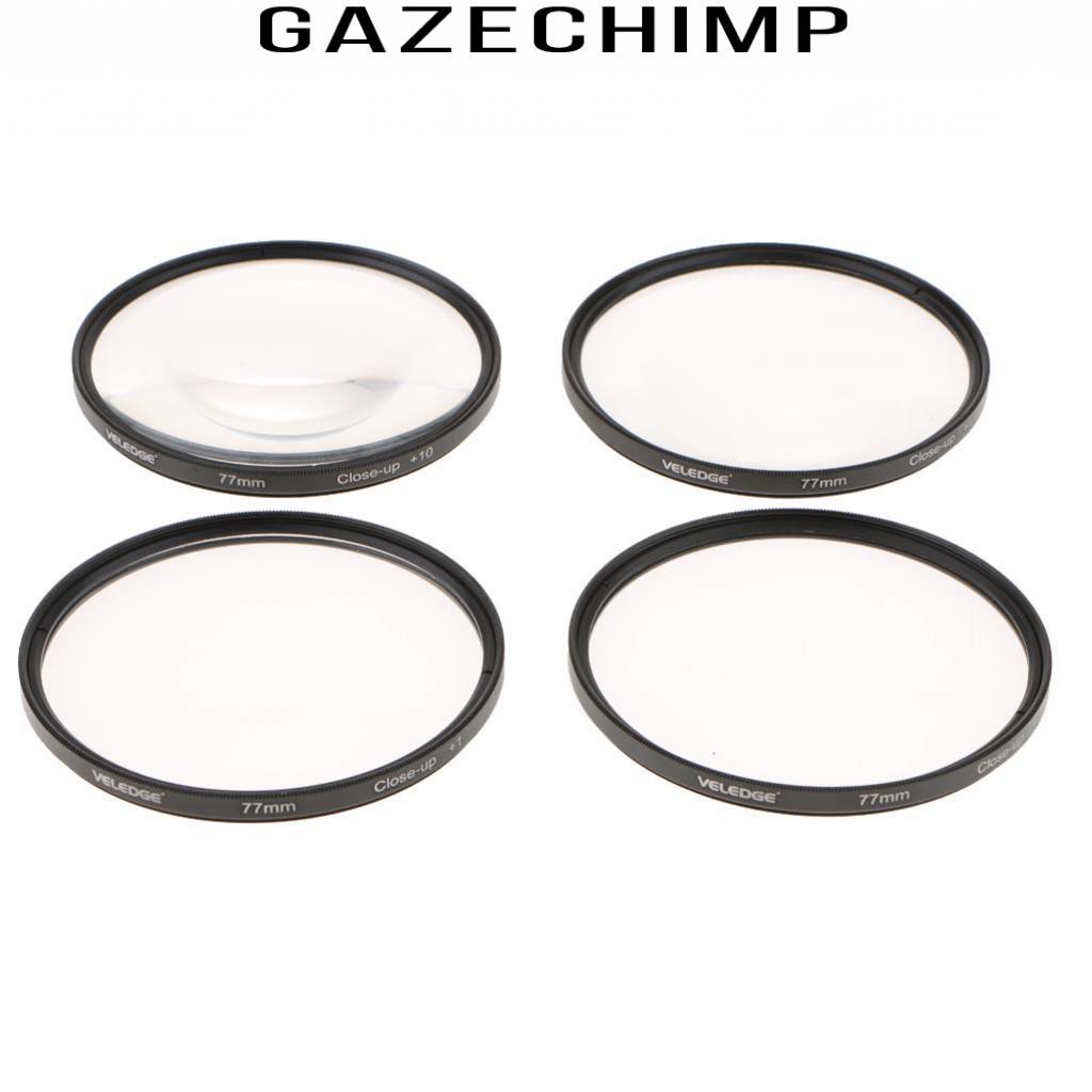 Bộ Kính Lọc Máy Ảnh Chụp Cận Cảnh + 1 + 2 + 4 + 10 Diopter 58mm 67mm 77mm