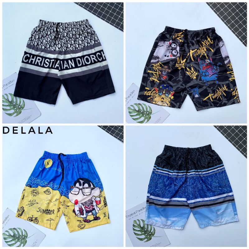 Quần short nam, quần đùi nam thể thao vải gió cạp chun thoáng mát, thấm mồ hôi,có túi khóa - Hàng hi