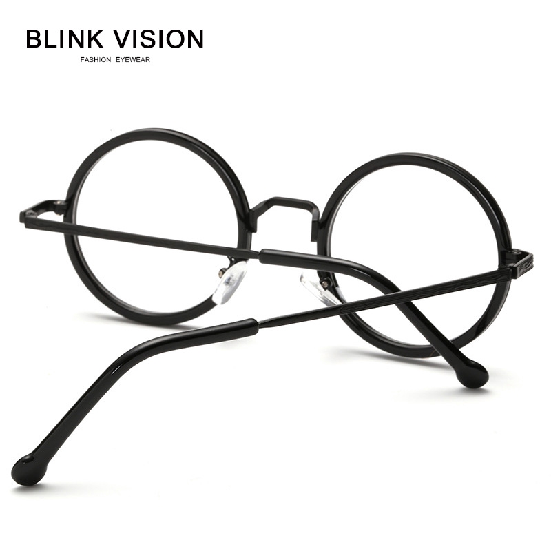 Harry Potter Cổ điển Kính mắt Tròn Khung Retro Ins kim loại Thời trang Nam Nữ Kính Unisex Ống kính có thể thay thế