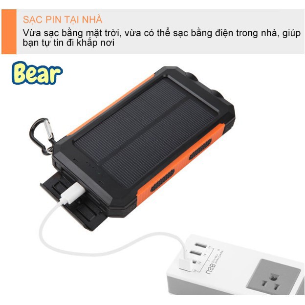 Sạc dự phòng năng lượng mặt trời VTE PB-001 10000 mAh.h