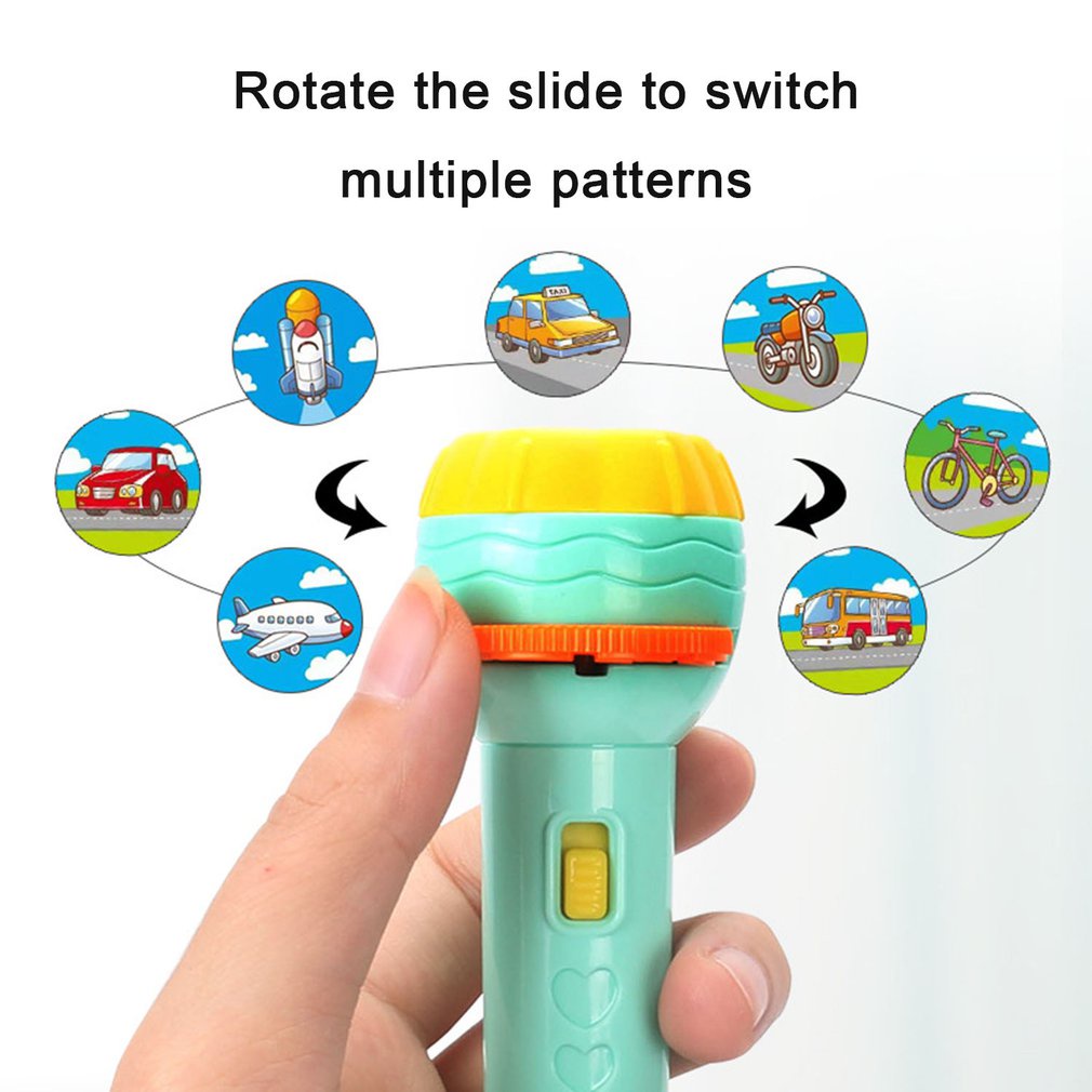 Đồ Chơi Đèn Pin Chiếu 24 Họa Tiết Cho Trẻ Em đáng yêu cho bé khám phá