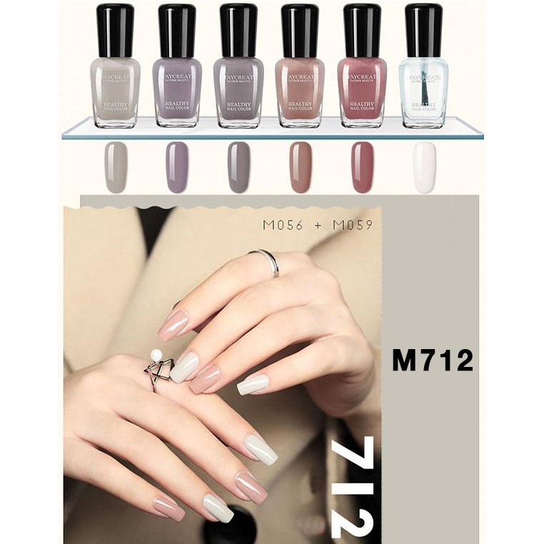 Sơn móng tay học tập làm nail sơn mini 4ml đủ màu sắc dễ thương màu bóng nhũ - BÁN LẺ 1 CHAI