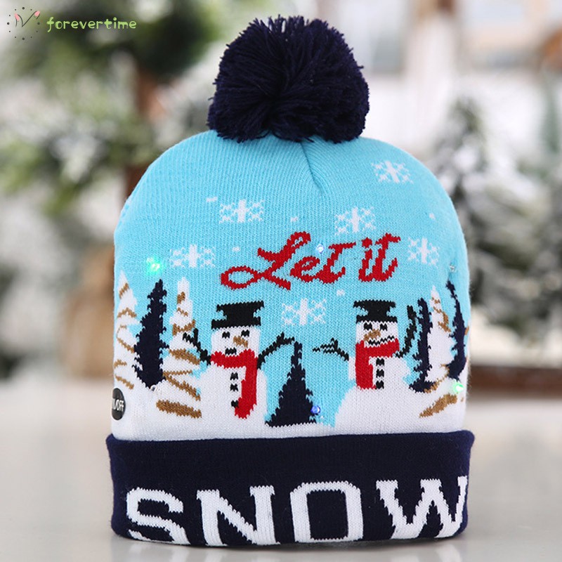 #Mũ len# Christmas Women Knitted Hat Winter Warming Beanie Hats Cap with Ball for Girls Ladies Outdoor