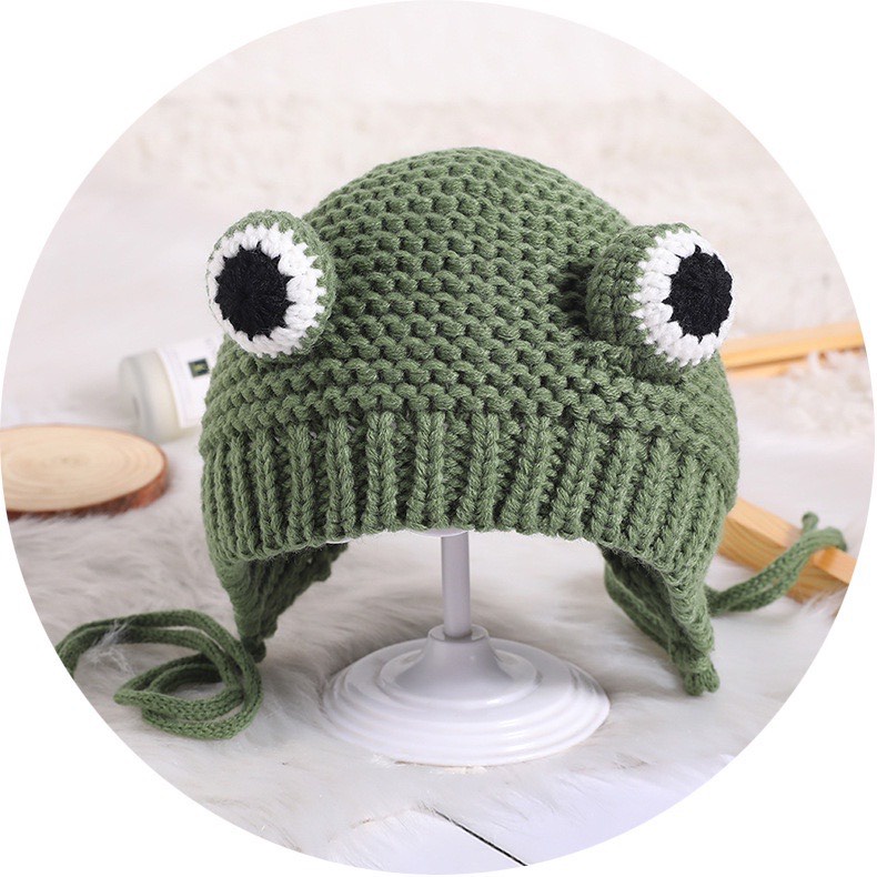 Mũ Len hình Ếch con xinh xắn