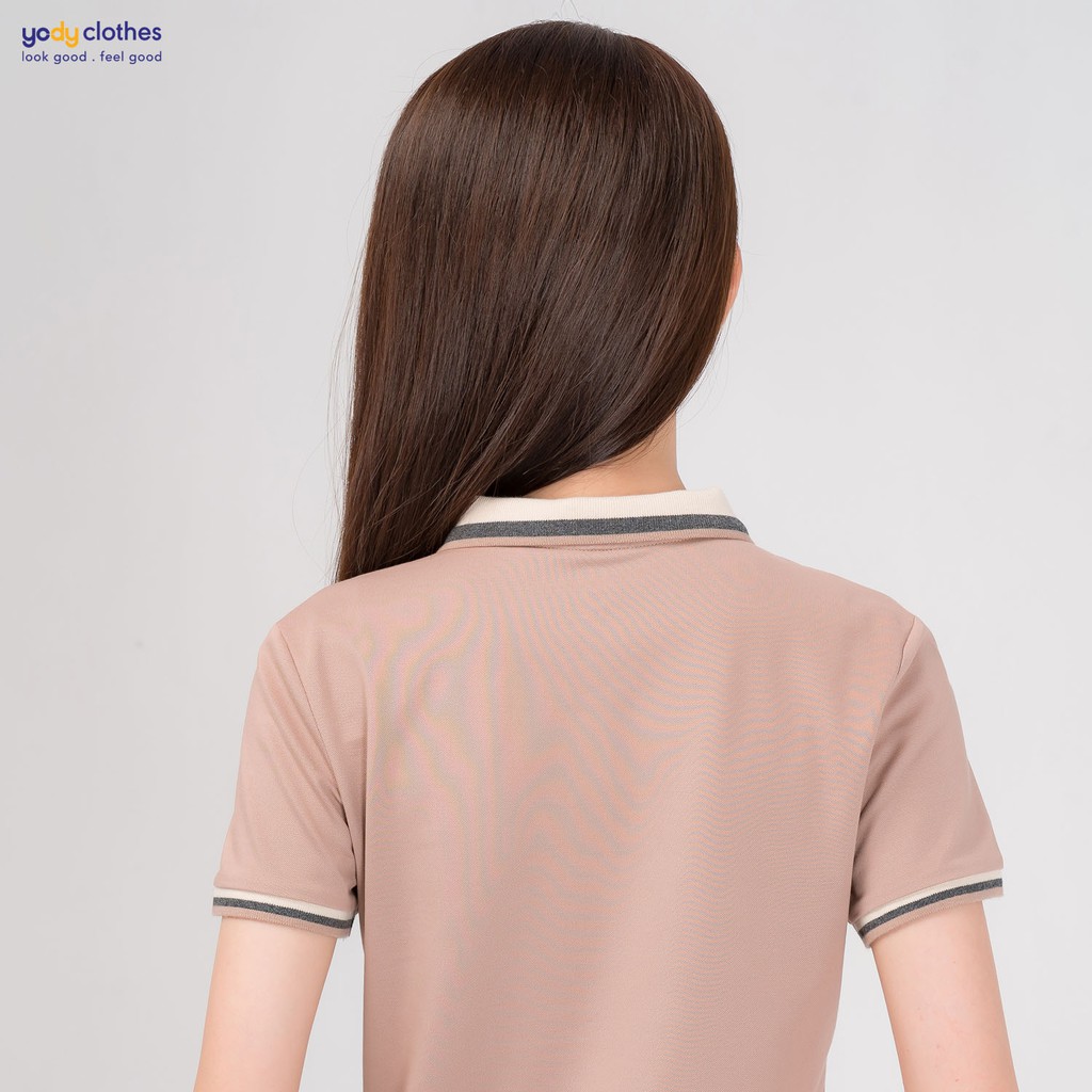 Áo thun polo nữ YODY thun cao cấp ngắn tay có cổ chất liệu cotton thoáng mát APN3704