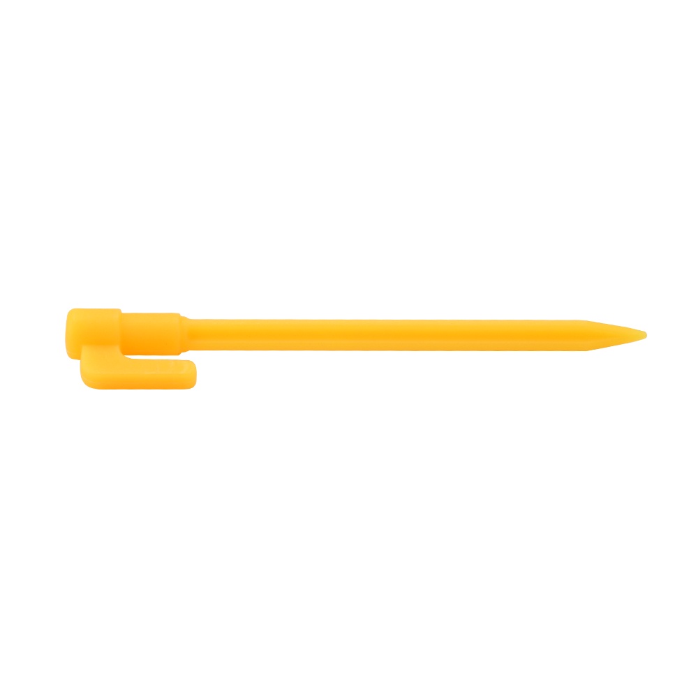 [Kitch]4pcs Yellow Outdoor Stakes Durable Plastic Hold Beach Towel Stakes for Outdoor Camping Picnics on a Blanket or