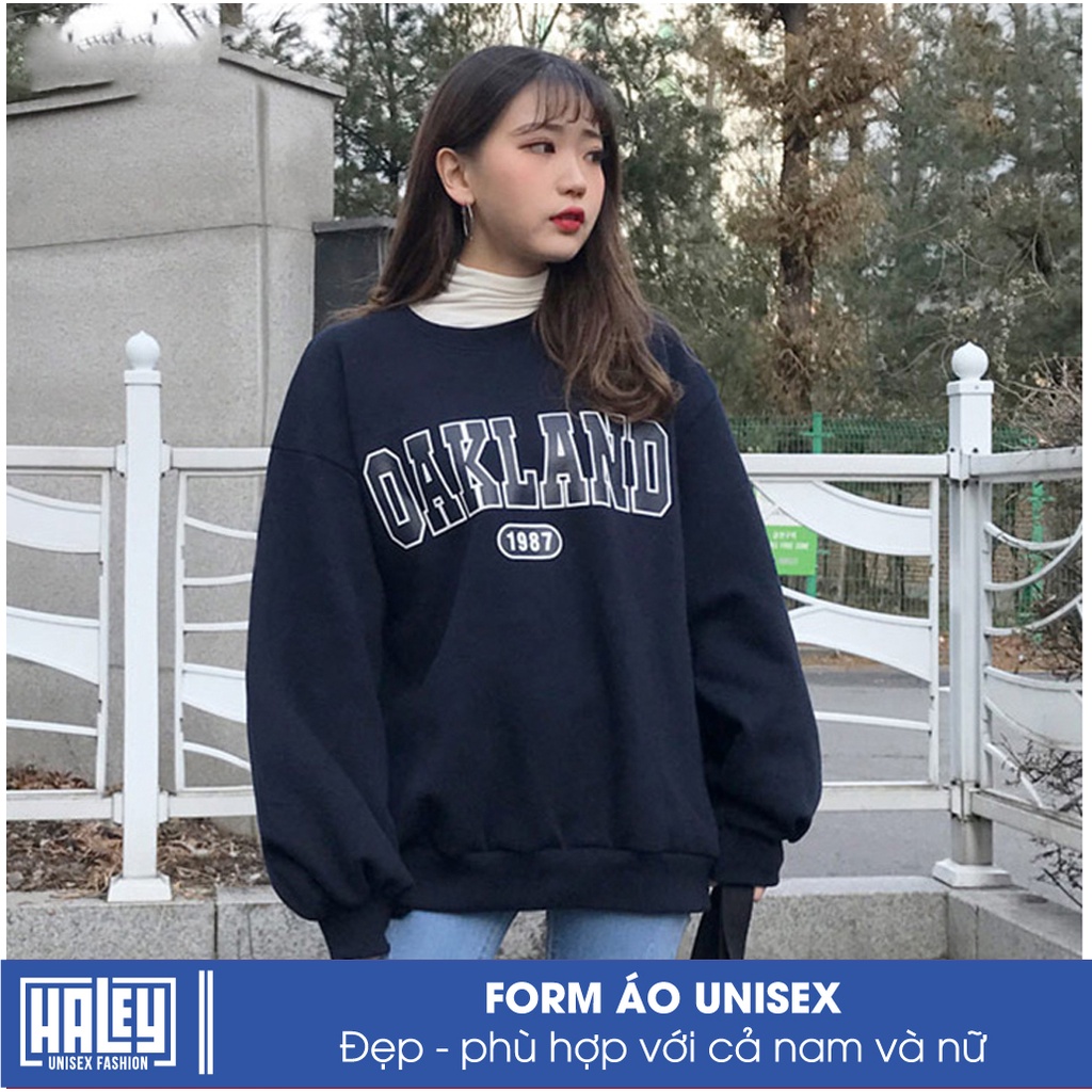 Áo Sweater Nam Nữ unisex HALEY Darland phong cách Hàn Quốc cá tính, Chất nỉ bông đẹp mã HD219 Áo Nỉ Nam Nữ | BigBuy360 - bigbuy360.vn