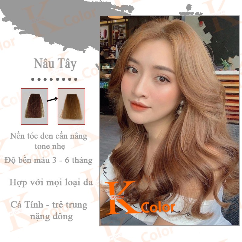 Thuốc nhuộm tóc Nâu Tây KoreColor