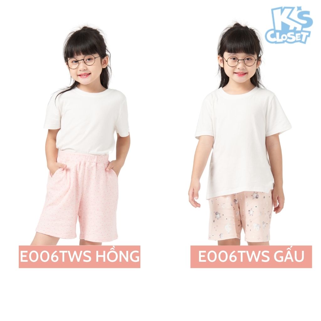 Quần đùi trẻ em K'S CLOSET kiểu dáng thể thao, năng động E006TWS TMĐT