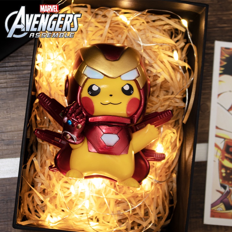 🔥 Mô hình ironman, spiderman cos PIKACU cute dễ thương  - ZIN DECOR