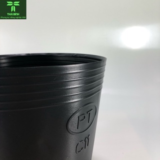 [20 Cái] Chậu Nhựa Đen C11 (26x22)