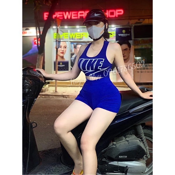 SET ĐỒ TẬP IN CHỮ ĐÙI TRƠN CỰC XINH