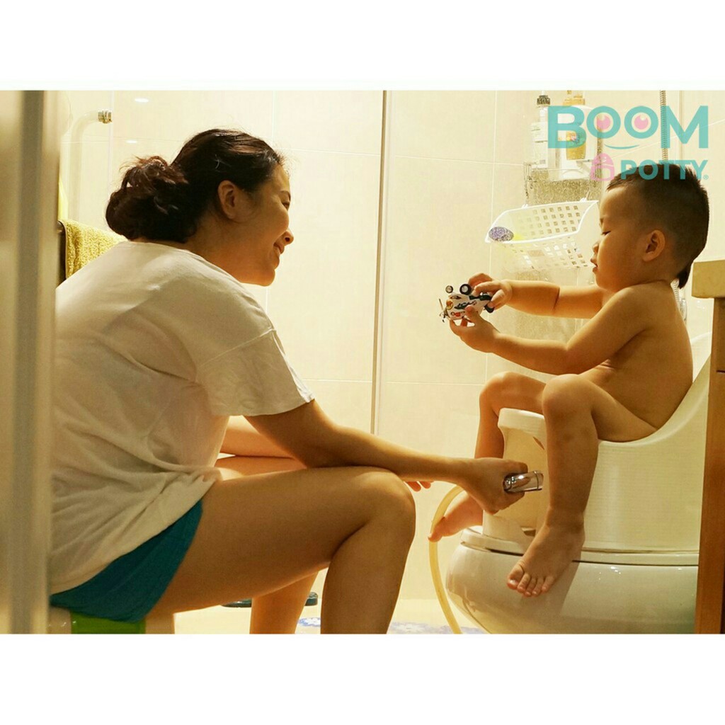 Boom Potty, Bô rửa đa năng, Bô rửa cải tiến rất tiện lợi đặt trên bồn cầu, Bô tập đi vệ sinh cho bé từ 8 tháng