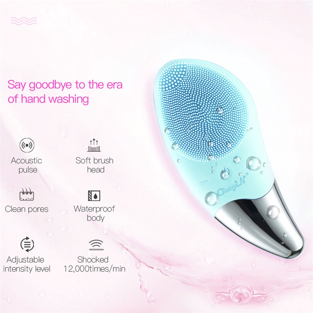 Ckeyin Cọ Rửa Mặt Bằng Silicon Mềm Có Thể Sạc Lại