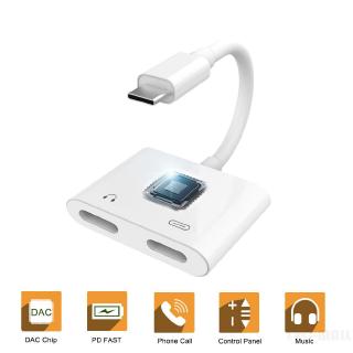 Đầu Chia Cổng Sạc Và Tai Nghe Type-C