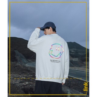 Áo Sweater nam MẶT MÉO phản quang 7 màu form dáng rộng unisex ( Đen, Trắng )