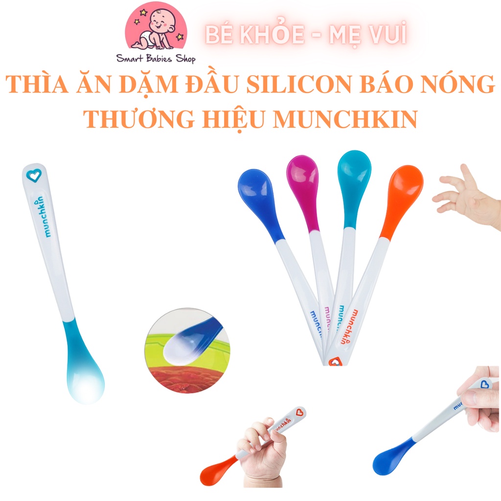 Thìa ăn dặm báo nóng Munchkin Mỹ