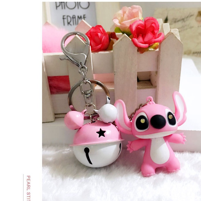 Móc Khóa Hình Nhân Vật Hoạt Hình Stitch Phát Sáng Phong Cách Hàn Quốc