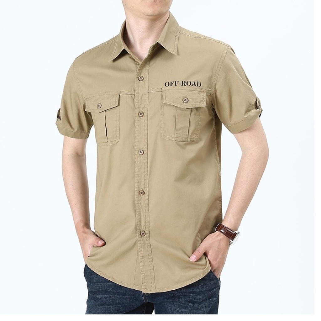 Áo Sơ Mi Nam Kaki Ngắn Tay OFF-ROAD Mã H474 💖FREESHIP💖 Thời Trang Nam Cao Cấp Phong Cách Trẻ Trung Lịch Lãm