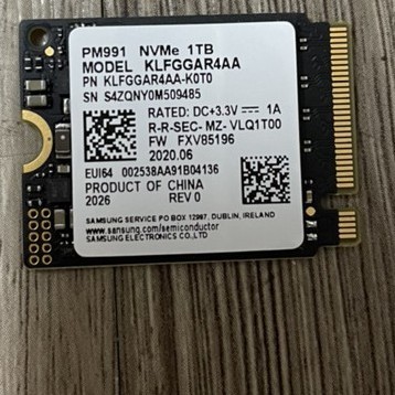 Ổ cứng SSD M2-PCIe Samsung PM991 512GB/ 1TB NVMe 2230